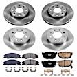 4-Wheel Set Power Stop&reg; KOE5904 Front and Rear OE Stock Replacement Low-Dust Ceramic Brake Pad and Rotor Kit