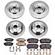 2010 Hyundai Veracruz - Front and Rear Brake Disc and Pad Kit, Plain Surface, 5 Lugs, 321 mm, Ceramic, Z17 OE Replacement