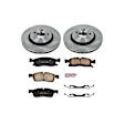 2019 Dodge Durango - Front Brake Disc and Pad Kit, Natural Finish, Plain Surface, 5 Lugs, 350 mm, Ceramic, Front Caliper Bracket Casting # 0317, 5.7L 8Cyl, Z17 OE Replacement