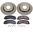2014 Ford F-150 - Front Brake Disc and Pad Kit, Natural Finish, Plain Surface, 7 Lugs, 350 mm, Ceramic, 7 Stud, 3.7L 6Cyl, Z17 OE Replacement