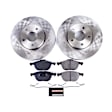 2005 Volvo S40 - Front Brake Disc and Pad Kit, Natural Finish, Plain Surface, 5 Lugs, 278 mm, Ceramic, Models With 278mm Front Rotors, 2.4L 5Cyl, Z17 OE Replacement