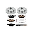2013 BMW 328i - Rear Brake Disc and Pad Kit, Natural Finish, Plain Surface, 5 Lugs, 299.8 mm, Ceramic, E92 Body, 2.0L 4Cyl, Z17 OE Replacement
