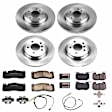 4-Wheel Set Power Stop&reg; KOE6005 Front and Rear OE Stock Replacement Low-Dust Ceramic Brake Pad and Rotor Kit