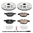 KOE6009 Front Brake Disc and Pad Kit, Natural Finish, Plain Surface, 5 Lugs, 365 mm, Ceramic, Z17 OE Replacement