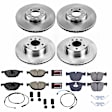 4-Wheel Set Power Stop&reg; KOE6027 Front and Rear OE Stock Replacement Low-Dust Ceramic Brake Pad and Rotor Kit