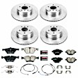 2015 BMW 528i - Front and Rear Brake Disc and Pad Kit, Natural Finish, Plain Surface, 5 Lugs, 329.9 mm, Ceramic, 2.0L 4Cyl, Z17 OE Replacement