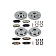 2013 Subaru Outback - Front and Rear Brake Disc and Pad Kit, Natural Finish, Plain Surface, 5 Lugs, 286 mm, Ceramic, 2.5L 4Cyl, OE Replacement