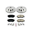 2015 Subaru BRZ - Front Brake Disc and Pad Kit, Natural Finish, Plain Surface, 5 Lugs, 277 mm, Ceramic, 2.0L 4Cyl, Z17 OE Replacement