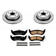 2011 Ford Ranger - Rear Brake Disc and Pad Kit, Natural Finish, Plain Surface, 5 Lugs, 295.15 mm, Ceramic, 4.0L 6Cyl, Z17 OE Replacement