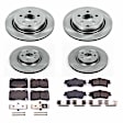 4-Wheel Set Power Stop&reg; KOE6187 Front and Rear OE Stock Replacement Low-Dust Ceramic Brake Pad and Rotor Kit