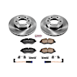 2017 Freightliner Sprinter 2500 - Front Brake Disc and Pad Kit, Natural Finish, Plain Surface, 6 Lugs, 300 mm, Ceramic, 2.1L 4Cyl, Z17 OE Replacement