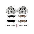KOE6247 Front Brake Disc and Pad Kit, Natural Finish, Plain Surface, 8 Lugs, 331 mm, Ceramic, RWD, Z17 OE Replacement