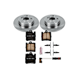 KOE627 Rear Brake Disc and Pad Kit, Natural Finish, Plain Surface, 5 Lugs, 290 mm, Ceramic, Z17 OE Replacement