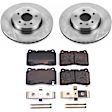 2013 Cadillac ATS - Front Brake Disc and Pad Kit, Natural Finish, Plain Surface, 5 Lugs, 321 mm, Ceramic, 3.6L 6Cyl, Z17 OE Replacement