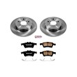 KOE6398 Rear Brake Disc and Pad Kit, Plain Surface 5 Lugs 280 mm Ceramic OE Replacement