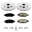 KOE6496 Front Brake Disc and Pad Kit, Natural Finish, Plain Surface, 5 Lugs, 319.8 mm, Ceramic, OE Replacement