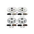 2014 Nissan Pathfinder - Front and Rear Brake Disc and Pad Kit, Plain Surface, 5 Lugs, 308 mm, Ceramic, OE Replacement