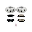 2018 Hyundai Elantra GT - Rear Brake Disc and Pad Kit, Natural Finish, Plain Surface, 5 Lugs, 262 mm, Ceramic, with Manual Parking Brake, 2.0L 4Cyl, OE Replacement