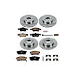4-Wheel Set Power Stop&reg; KOE662 Front and Rear OE Stock Replacement Low-Dust Ceramic Brake Pad and Rotor Kit