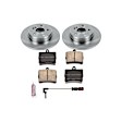 KOE6697 Rear Brake Disc and Pad Kit, Natural Finish, Plain Surface, 5 Lugs, 290 mm, Ceramic, Z17 OE Replacement