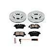 2006 Mercedes Benz C280 - Front Brake Disc and Pad Kit, Plain Surface, 5 Lugs, 300 mm, Ceramic, 3.0L 6Cyl, Z17 OE Replacement