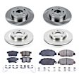 4-Wheel Set Power Stop&reg; KOE6778 Front and Rear OE Stock Replacement Low-Dust Ceramic Brake Pad and Rotor Kit