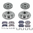 4-Wheel Set Power Stop&reg; KOE6782 Front and Rear OE Stock Replacement Low-Dust Ceramic Brake Pad and Rotor Kit