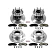 4-Wheel Set Power Stop&reg; KOE6822 Front and Rear OE Stock Replacement Low-Dust Ceramic Brake Pad and Rotor Kit