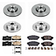 4-Wheel Set Power Stop&reg; KOE6929 Front and Rear OE Stock Replacement Low-Dust Ceramic Brake Pad and Rotor Kit