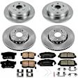 4-Wheel Set Power Stop&reg; KOE6939 Front and Rear OE Stock Replacement Low-Dust Ceramic Brake Pad and Rotor Kit