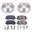 KOE6952 Rear Brake Disc and Pad Kit, Plain Surface, 5 Lugs, 309.5 mm, Ceramic, Z17 OE Replacement