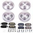 4-Wheel Set Power Stop&reg; KOE6954 Front and Rear OE Stock Replacement Low-Dust Ceramic Brake Pad and Rotor Kit