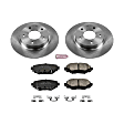 KOE6963 Rear OE Stock Replacement Low-Dust Ceramic Brake Pad and Rotor Kit, Models Manufactured In Japan