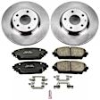 2017 Mazda 3 - Front Brake Disc and Pad Kit, Natural Finish, Plain Surface, 5 Lugs, 294.8 mm, Ceramic, 2.5L 4Cyl, Z17 OE Replacement
