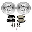 2016 Mitsubishi Outlander Sport - Rear Brake Disc and Pad Kit, Natural Finish, Plain Surface, 5 Lugs, 302 mm, Ceramic, 2.4L 4Cyl, Z17 OE Replacement