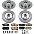 4-Wheel Set Power Stop&reg; KOE6981 Front and Rear OE Stock Replacement Low-Dust Ceramic Brake Pad and Rotor Kit