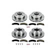 4-Wheel Set Power Stop&reg; KOE6992 Front and Rear OE Stock Replacement Low-Dust Ceramic Brake Pad and Rotor Kit