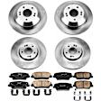 4-Wheel Set Power Stop&reg; KOE7063 Front and Rear OE Stock Replacement Low-Dust Ceramic Brake Pad and Rotor Kit