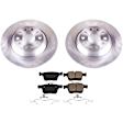 2019 Volkswagen Tiguan - Rear Brake Disc and Pad Kit, Plain Surface, 5 Lugs, 299.9 mm, Ceramic, 2.0L 4Cyl, Z17 OE Replacement