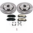 2019 Acura TLX - Front Brake Disc and Pad Kit, Natural Finish, Plain Surface, 5 Lugs, 320 mm, Ceramic, 3.5L 6Cyl, Z17 OE Replacement