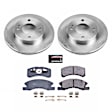2015 Mitsubishi Mirage - Front Brake Disc and Pad Kit, Plain Surface, 4 Lugs, 229.6 mm, Ceramic, 1.2L 3Cyl, OE Replacement