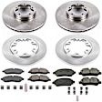 4-Wheel Set Power Stop&reg; KOE7234 Front and Rear OE Stock Replacement Low-Dust Ceramic Brake Pad and Rotor Kit