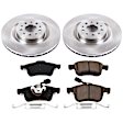 2019 Ram ProMaster City - Front Brake Disc and Pad Kit, Natural Finish, Plain Surface, 5 Lugs, 305 mm, Ceramic, 2.4L 4Cyl, Z17 OE Replacement