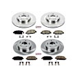 2019 Honda HR-V - Front and Rear Brake Disc and Pad Kit, Natural Finish, Plain Surface, 5 Lugs, 281.6 mm, Ceramic, 1.8L 4Cyl, Z17 OE Replacement