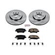 2018 Chevrolet Volt - Front Brake Disc and Pad Kit, Plain Surface, 5 Lugs, 276 mm, Ceramic, 1.5L 4Cyl, OE Replacement