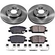 2020 Chevrolet Malibu - Front Brake Disc and Pad Kit, Natural Finish, Plain Surface, 5 Lugs, 300 mm, Ceramic, 2.0L 4Cyl, OE Replacement