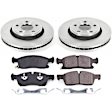 2018 Jeep Grand Cherokee - Front Brake Disc and Pad Kit, Natural Finish, Plain Surface, 5 Lugs, 330 mm, Ceramic, 5.7L 8Cyl, Z17 OE Replacement