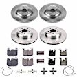 4-Wheel Set Power Stop&reg; KOE7436 Front and Rear OE Stock Replacement Low-Dust Ceramic Brake Pad and Rotor Kit