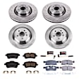2018 Mercedes Benz GLE350 - Front and Rear Brake Disc and Pad Kit, Natural Finish, Cross-Drilled, 5 Lugs, 330 mm, Ceramic, with Sport Appearance Package, Z17 OE Replacement