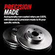 KOE7499 Rear Brake Disc and Pad Kit, Plain Surface 5 Lugs 295 mm Ceramic AWD Z17 OE Replacement